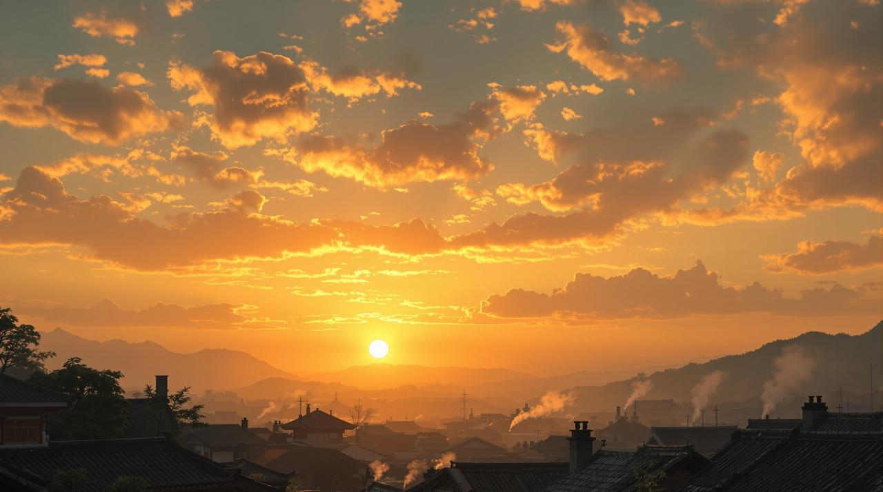 短剧资源网温情剧场 短剧资源网 - 暮色四合的温情剧场,夕阳下的乡村美景